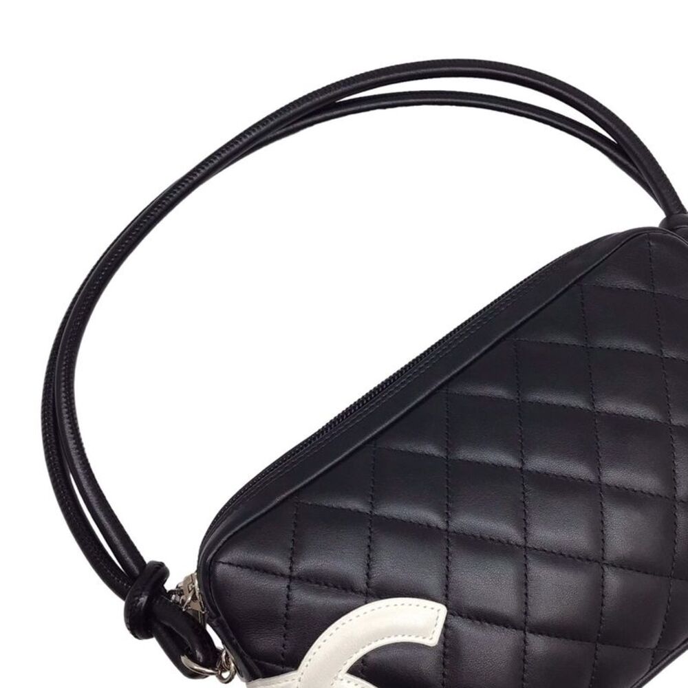 Chanel Cambon Line Black Leather Shoulder Bag (Pre-Owned) - Picture 7 of 10